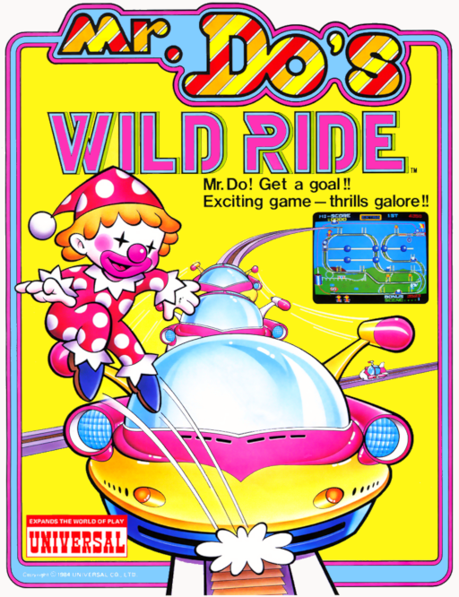 Mr. Do's Wild Ride Arcade Game Cover